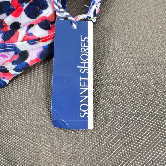 Sonnet Shores Women's Multicolor Floral Adjustable Straps Tank Top Swim Size 6 - Picture 3 of 6